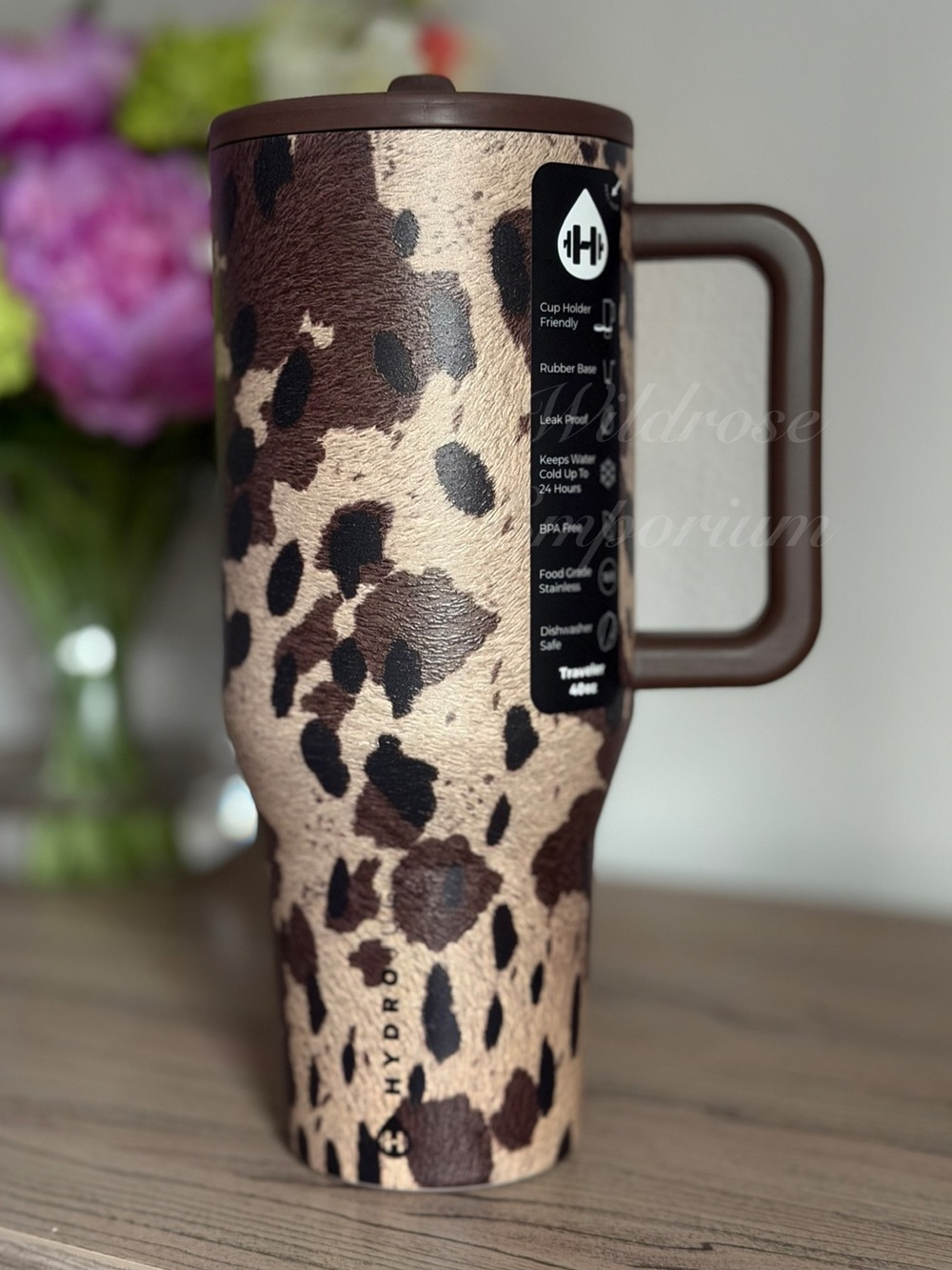 APPALOOSA equestrian Horse Western farm Print HydroJug 40OZ Traveler tumbler cup